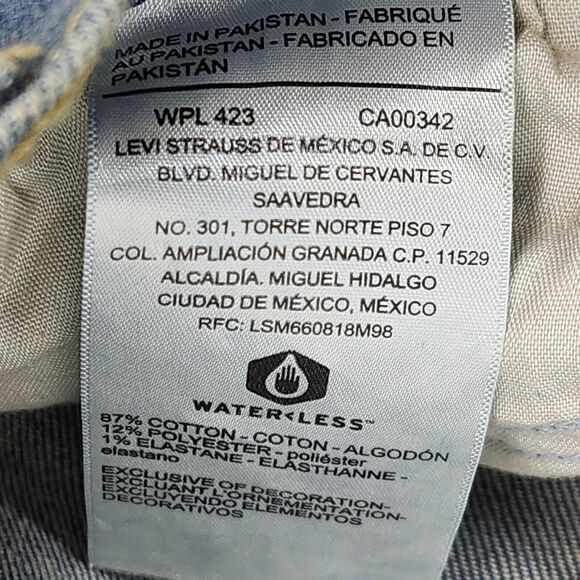 Levi's Heritage Womens High Rise Straight Jeans Size 2 Blue Stretch Pants NEW - Picture 7 of 10